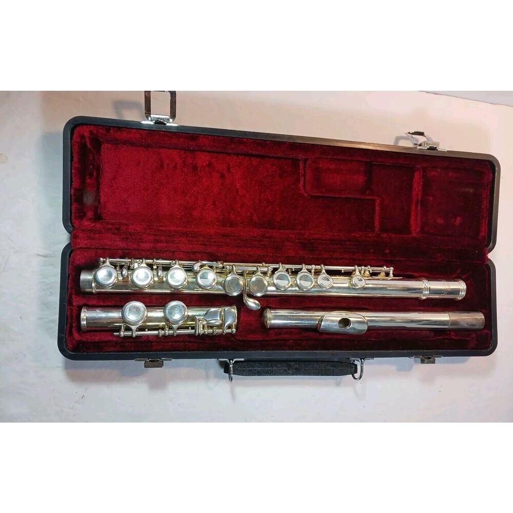 Jupiter Carnegie XL Silver Plate Body Flute w/ Hard Case Student * Dent Flaw